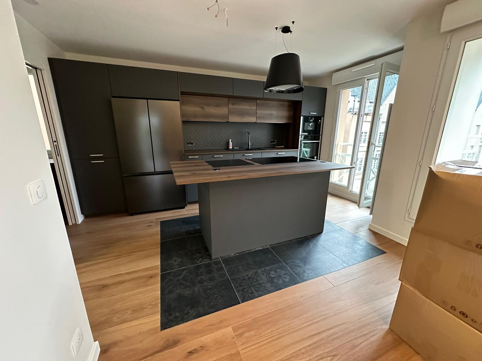 Cuisine moderne noire