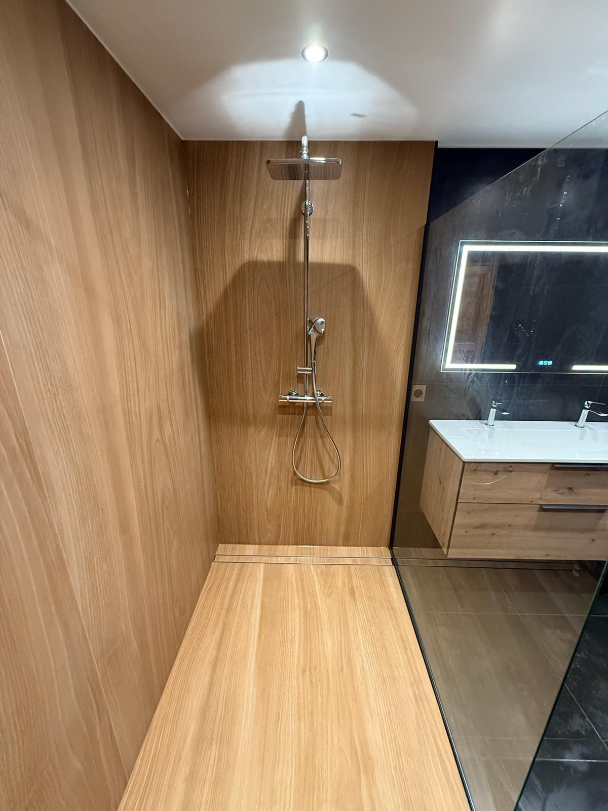 Douche italienne bois